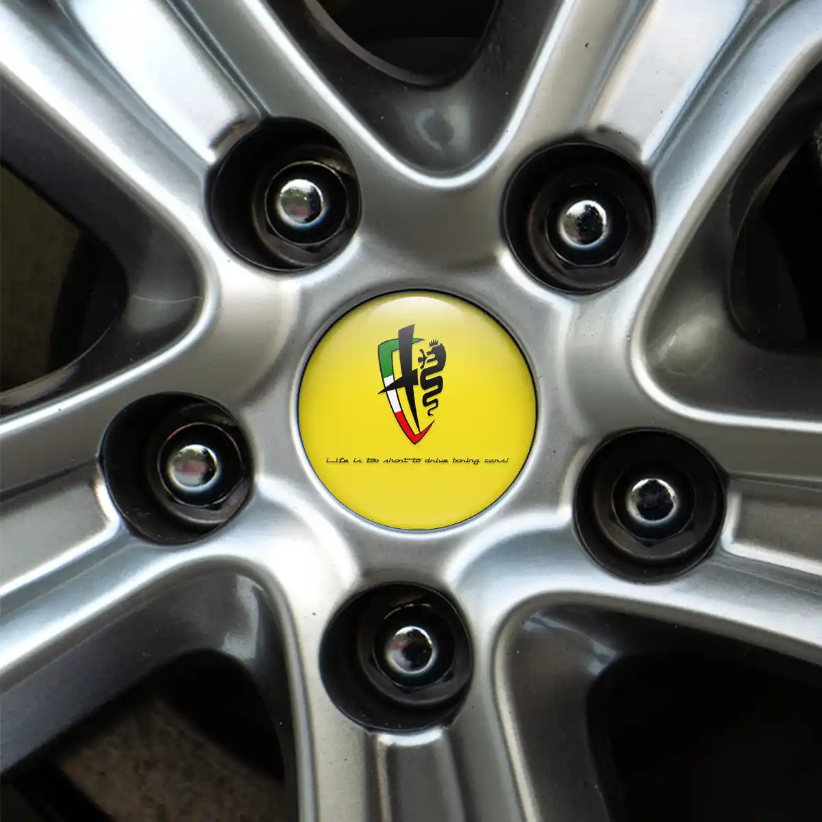 Alfa Romeo Emblem Badge Self-Adhesive Stylish Design
