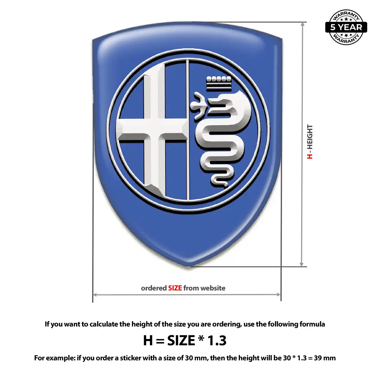 Alfa Romeo Emblem Badge Signature Grade