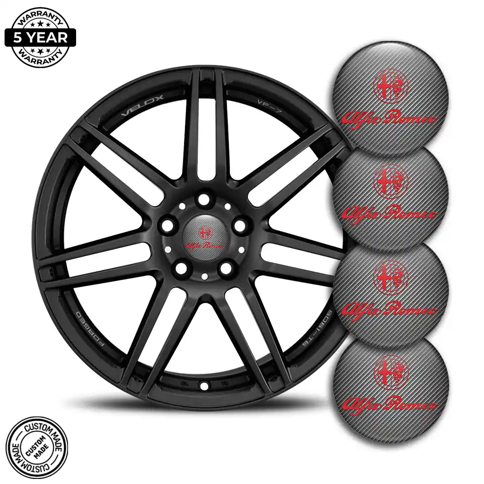 Alfa Romeo Emblem Center Hub Cap Self-Adhesive High Quality