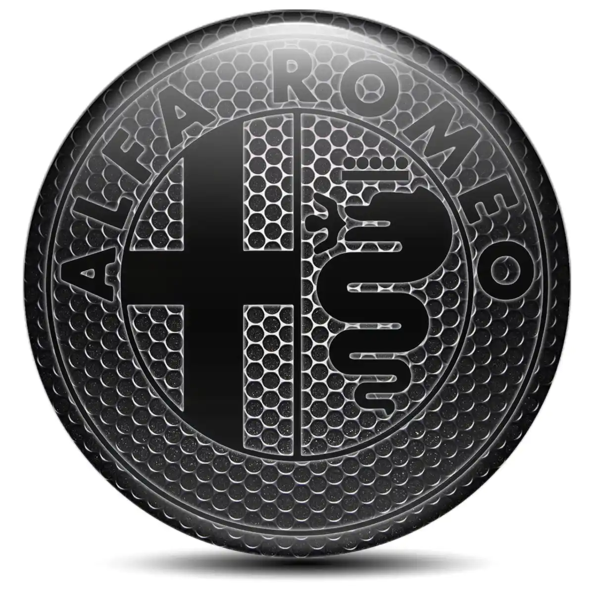 Alfa Romeo Emblem Center Hub Cap Self-Adhesive Luxury Edition