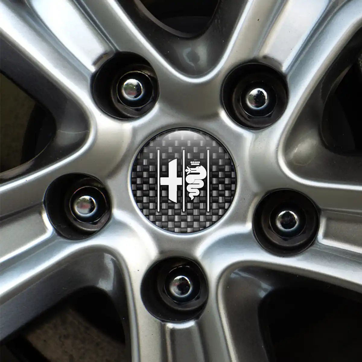 Alfa Romeo Emblem Center Hup Cap Premium Resin