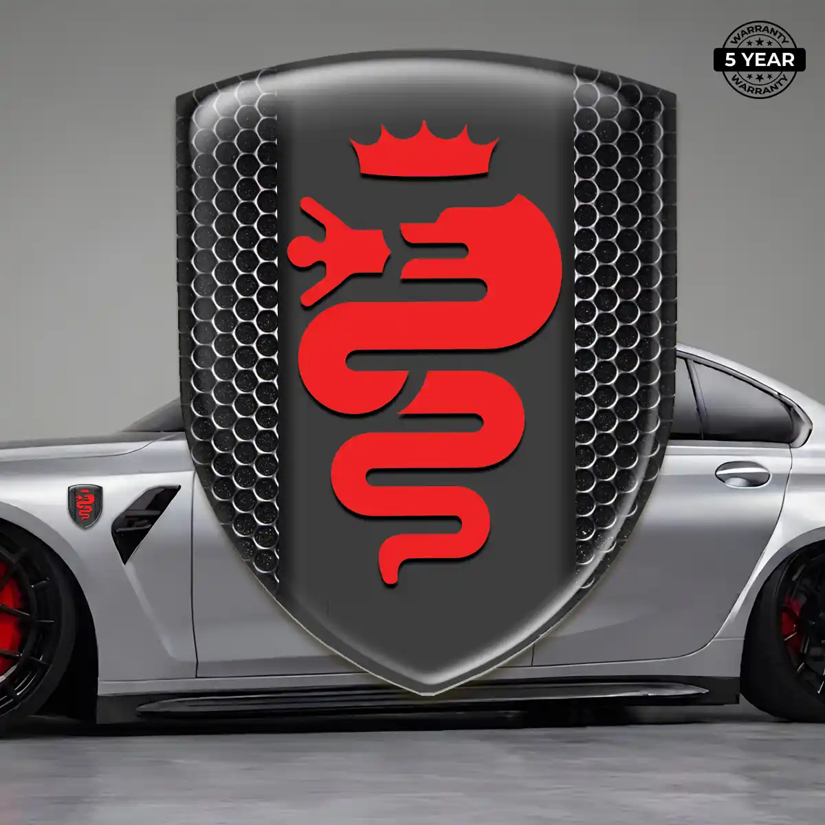 Alfa Romeo Emblem Crest Elite Finish