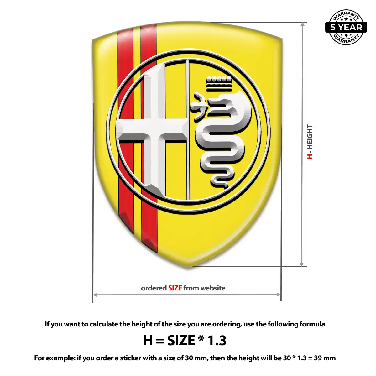 Alfa Romeo Emblem Crest Exclusive Series