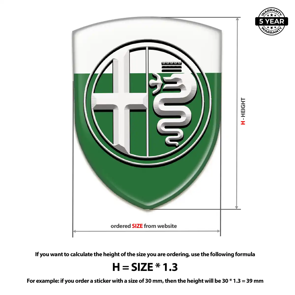 Alfa Romeo Emblem Crest Prestige Line