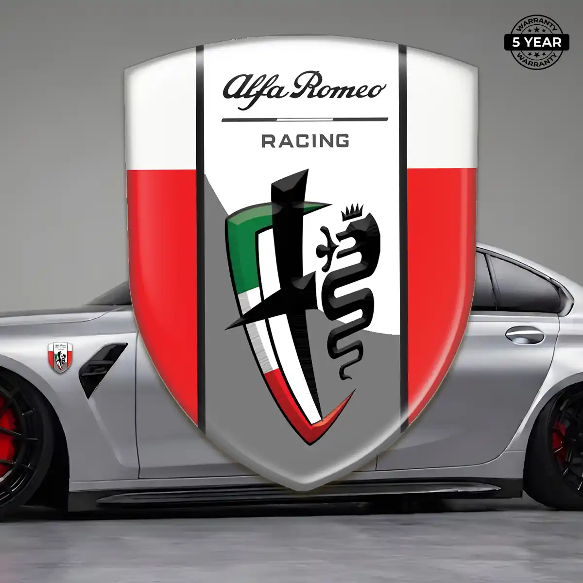 Alfa Romeo Emblem Crest Refined Design