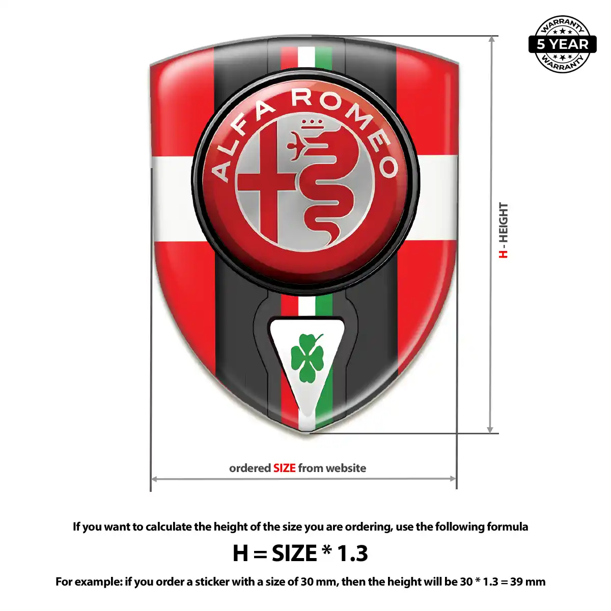 Alfa Romeo Emblem Crest Signature Grade