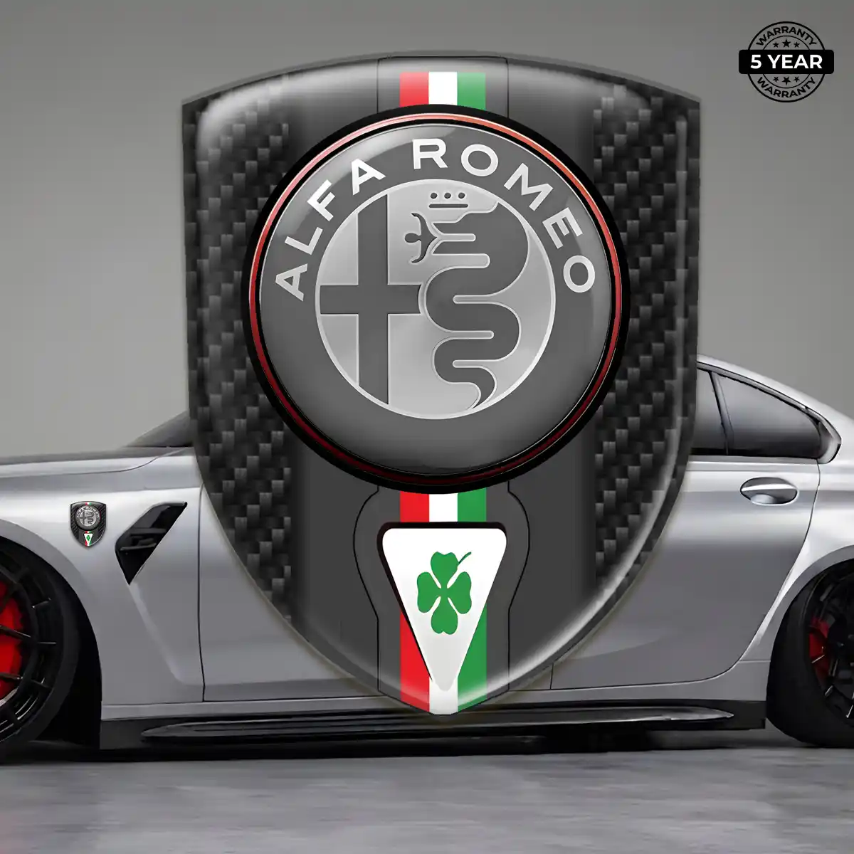 Alfa Romeo Emblem Domed Badge Prestige Line