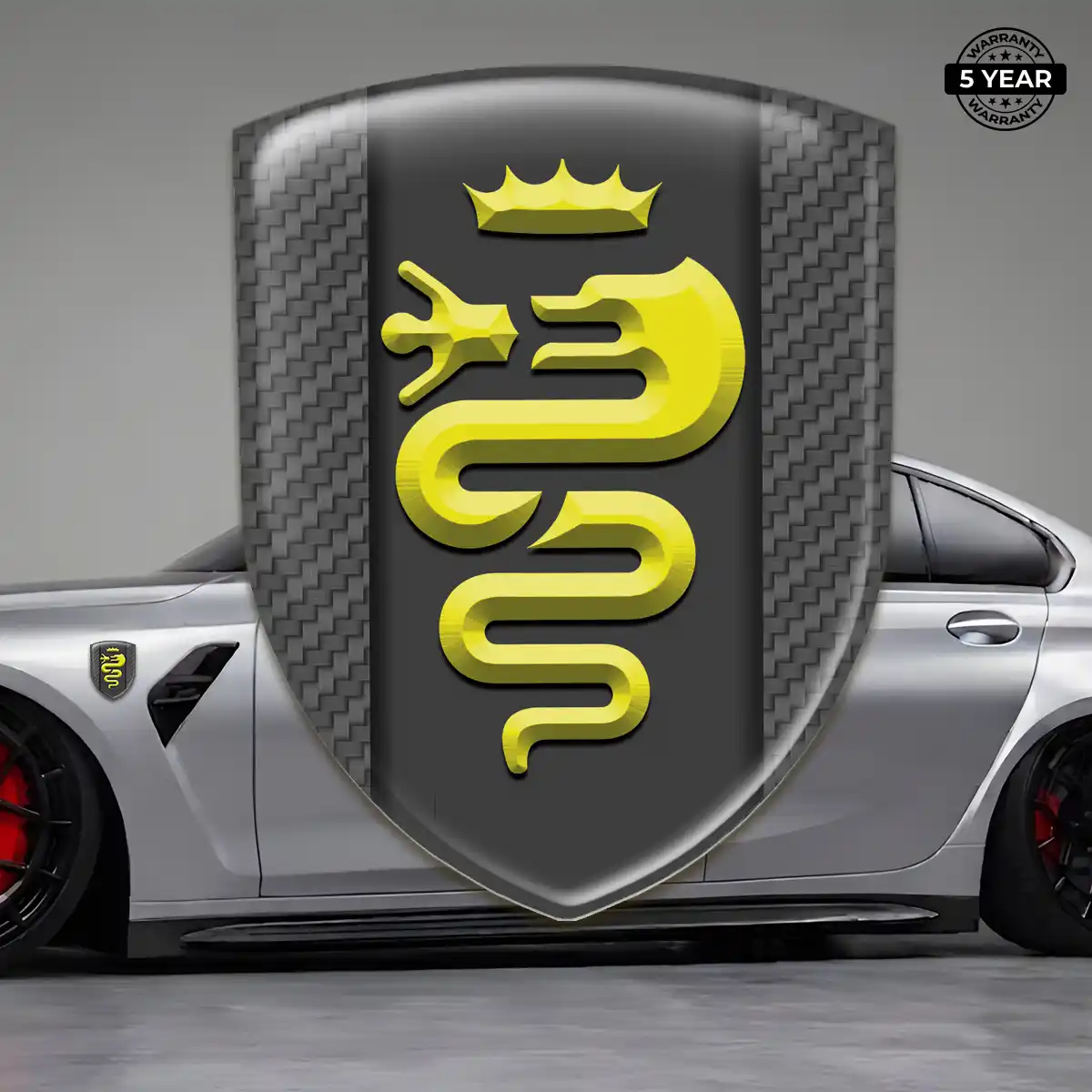Alfa Romeo Emblem Domed Badge Prime Quality