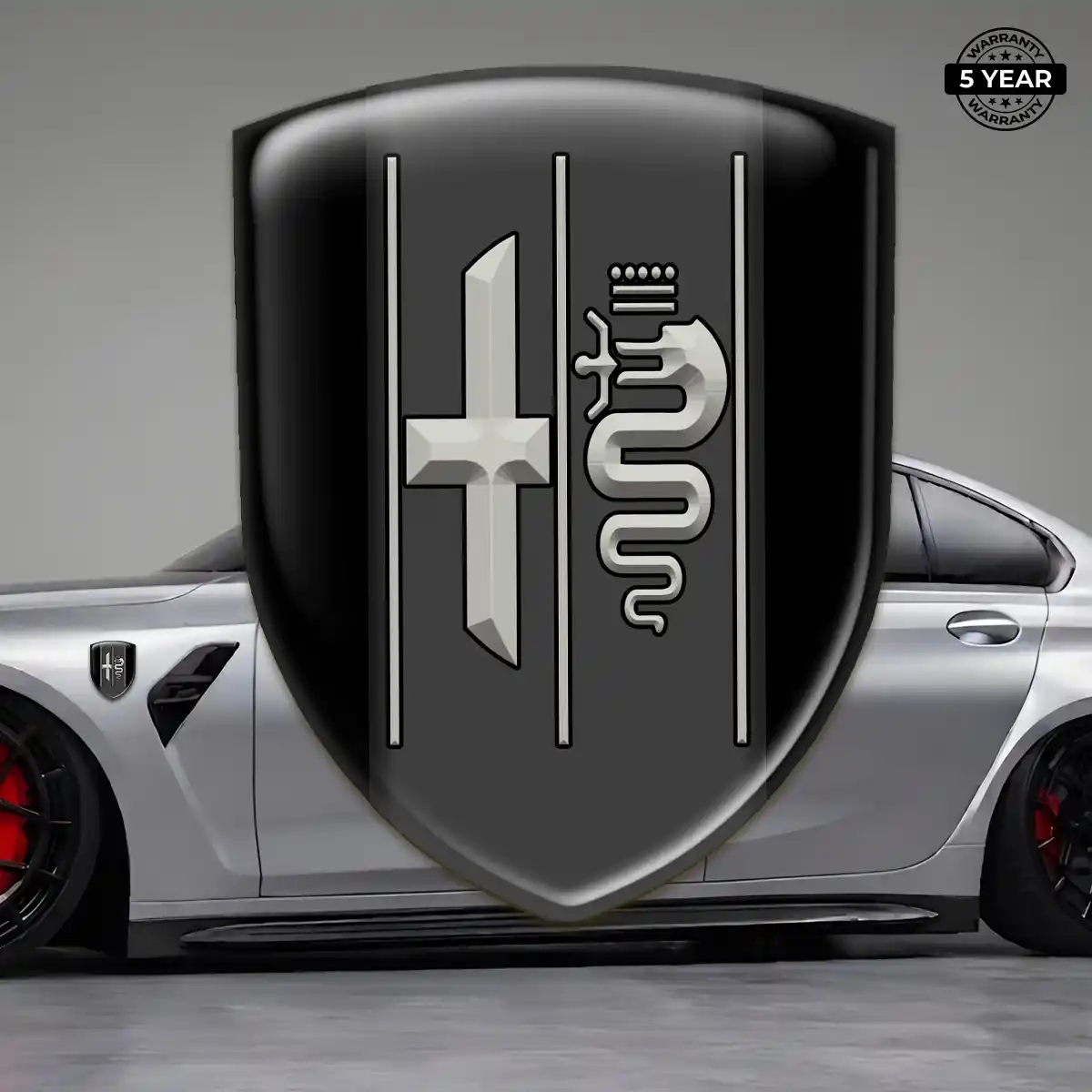 Alfa Romeo Emblem Domed Badge Superior Craft