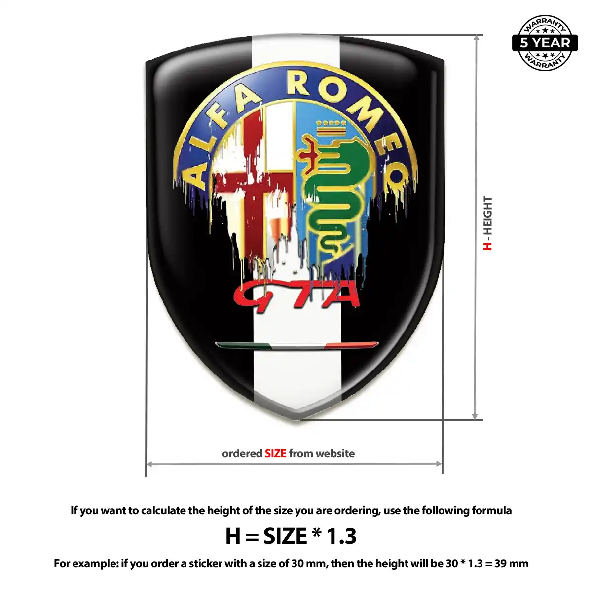 Alfa Romeo Emblem Logo Badge Deluxe Edition