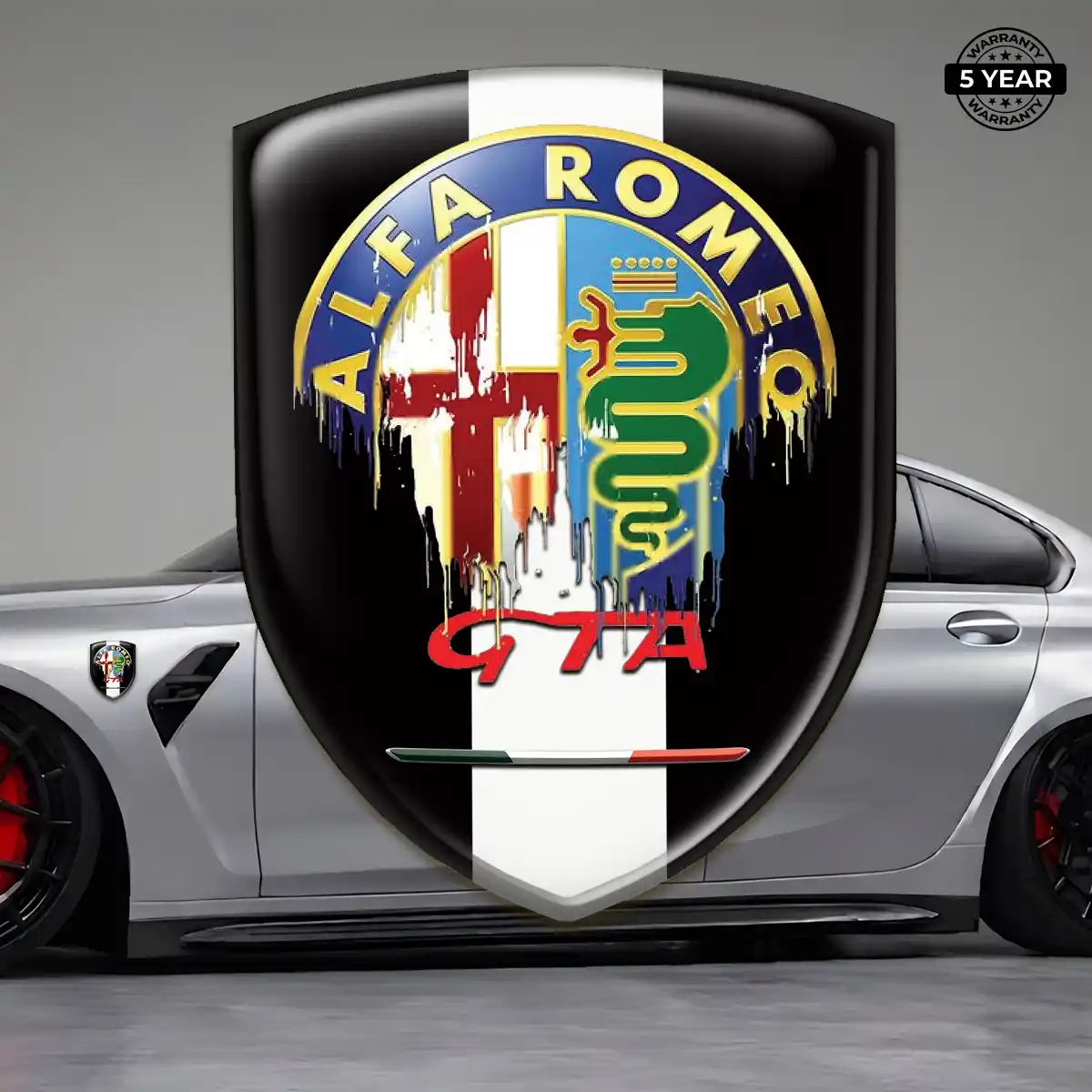 Alfa Romeo Emblem Logo Badge Deluxe Edition