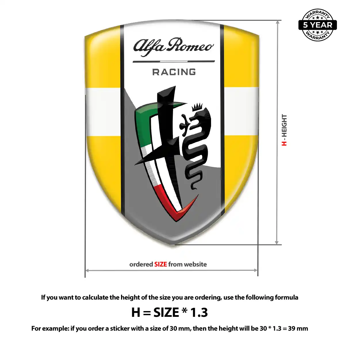 Alfa Romeo Emblem Logo Badge Exclusive Series
