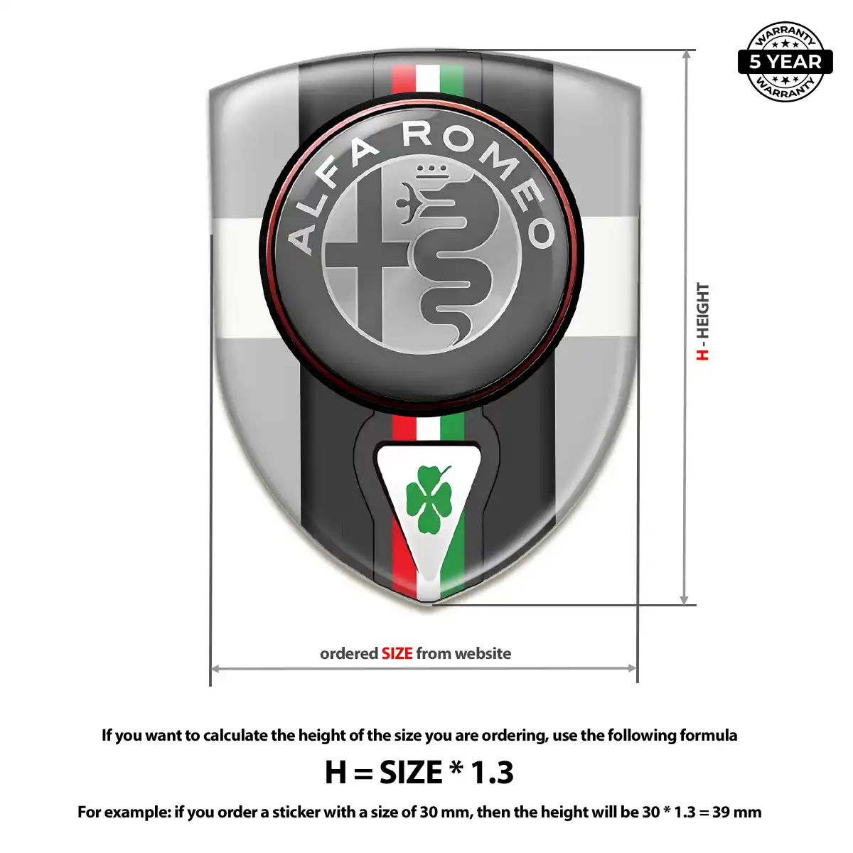 Alfa Romeo Emblem Logo Badge Superior Craft
