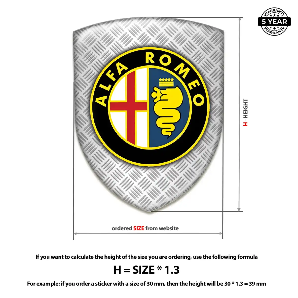 Alfa Romeo Emblem Logo Prestige Line