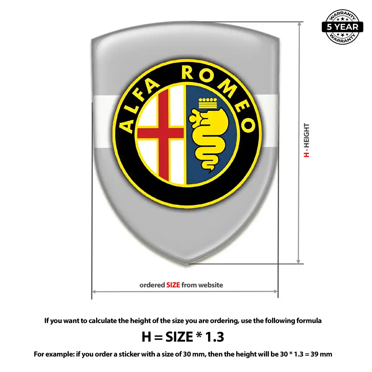 Alfa Romeo Emblem Shield Deluxe Edition