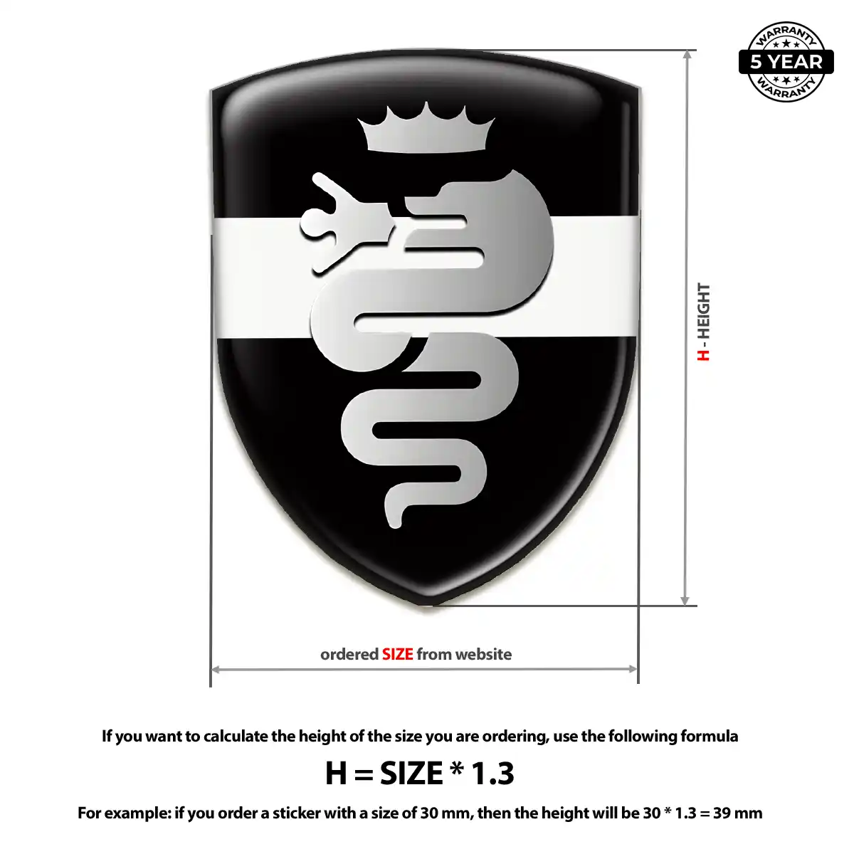 Alfa Romeo Emblem Shield Prime Quality