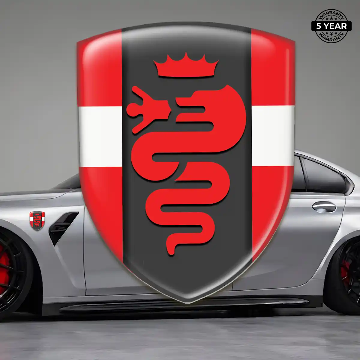 Alfa Romeo Emblem Shield Refined Design
