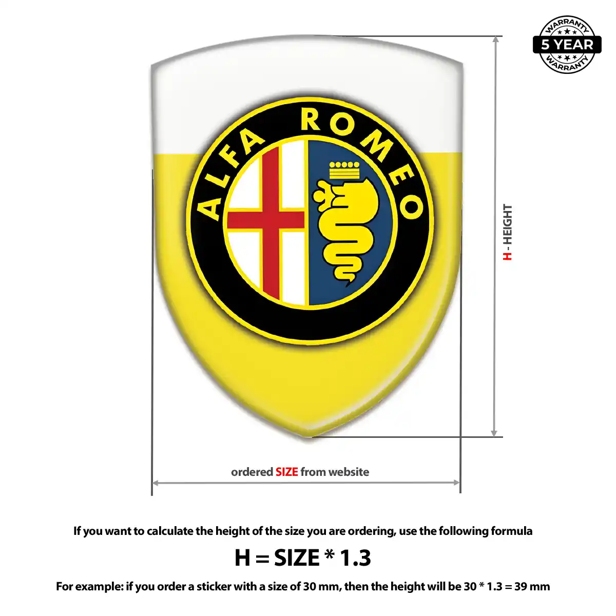 Alfa Romeo Emblem Shield Signature Grade