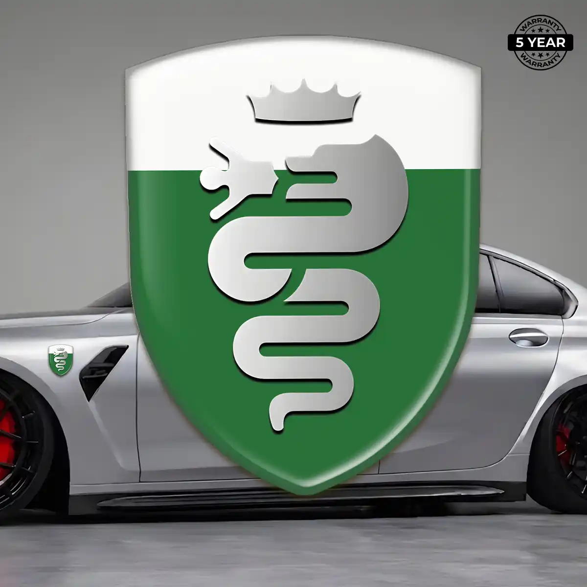 Alfa Romeo Emblem Shield Sleek Style