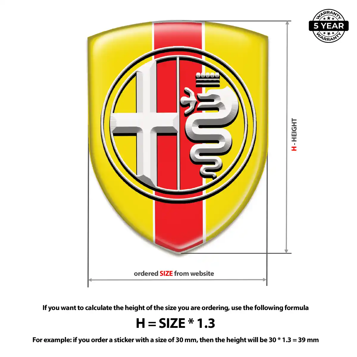 Alfa Romeo Emblem Shield Superior Craft