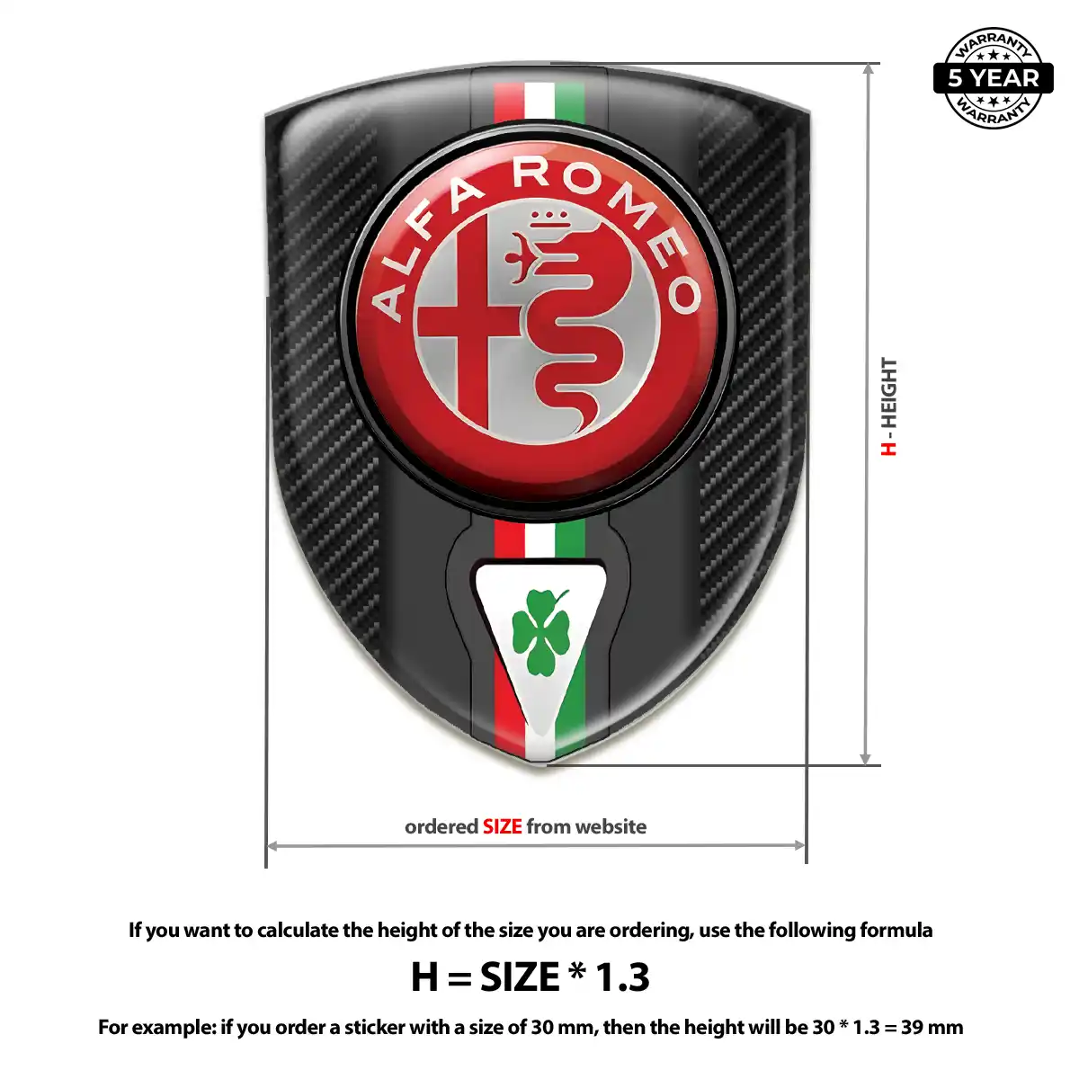 Alfa Romeo Emblem Silicone Elite Finish
