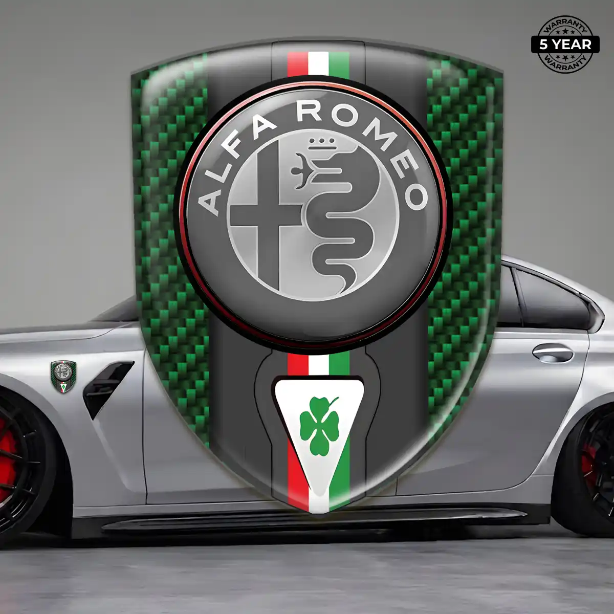 Alfa Romeo Emblem Silicone Sleek Style