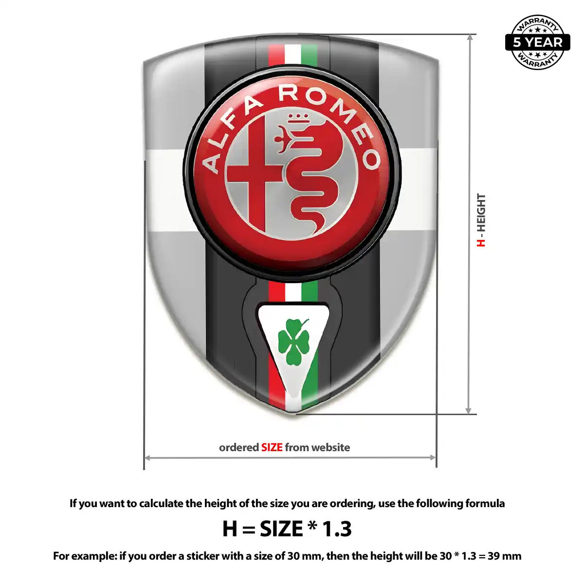 Alfa Romeo Emblem Silicone Superior Craft