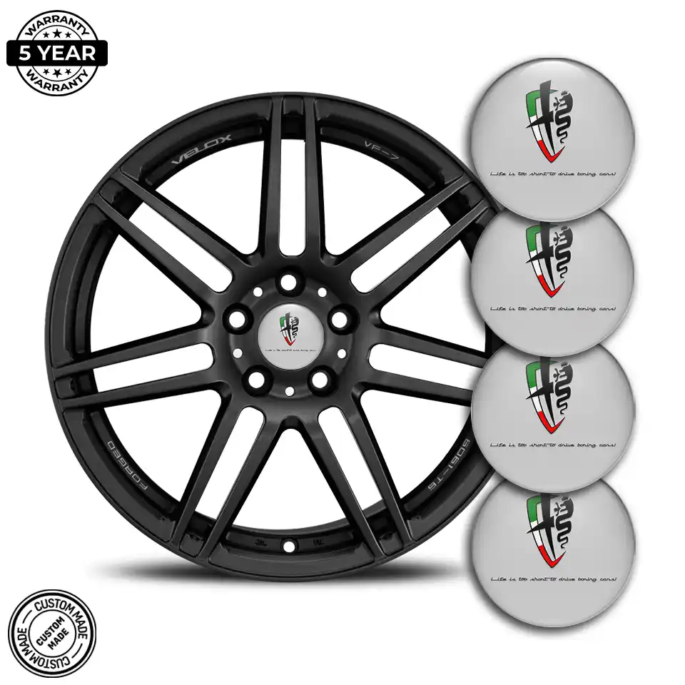Alfa Romeo Emblem Wheel Center Caps Luxury Edition