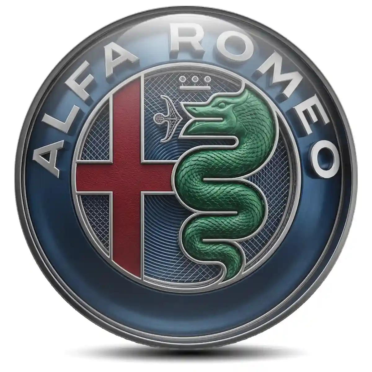 Alfa Romeo Emblem Wheel Center Caps Self-Adhesive Sleek Style