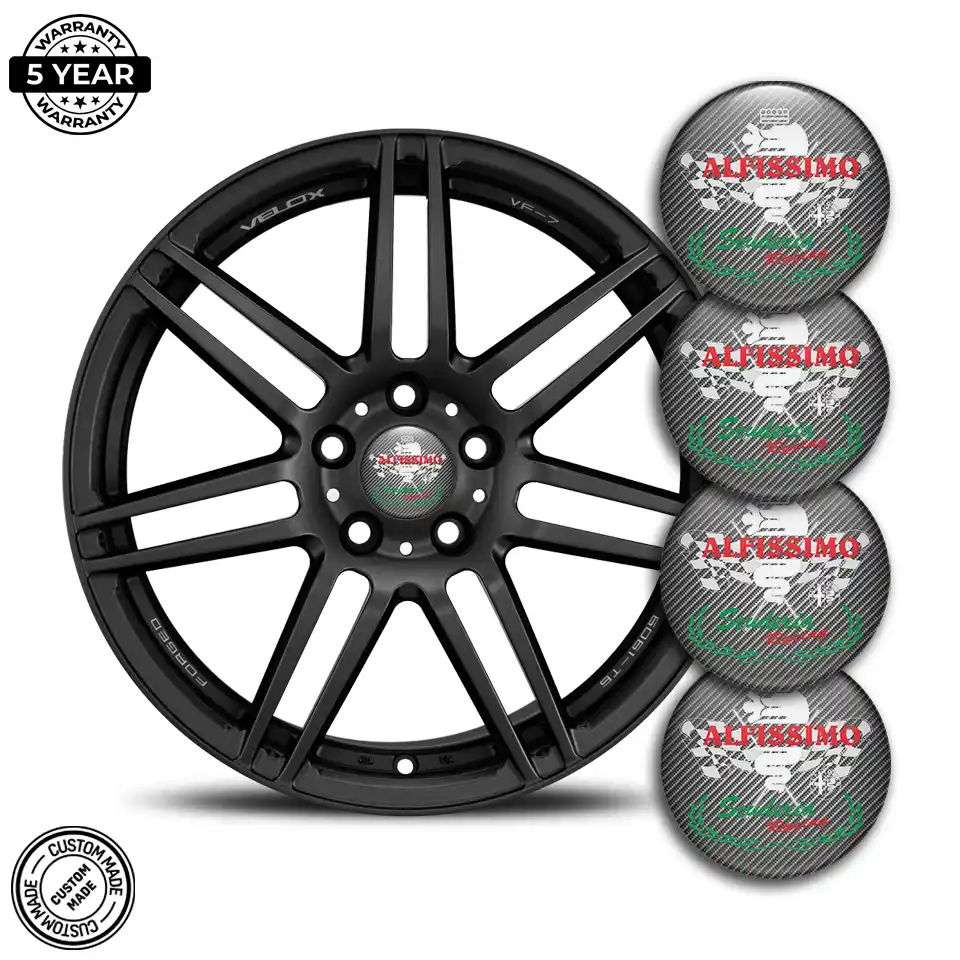 Alfa Romeo Emblem Wheel Center Caps Stylish Design