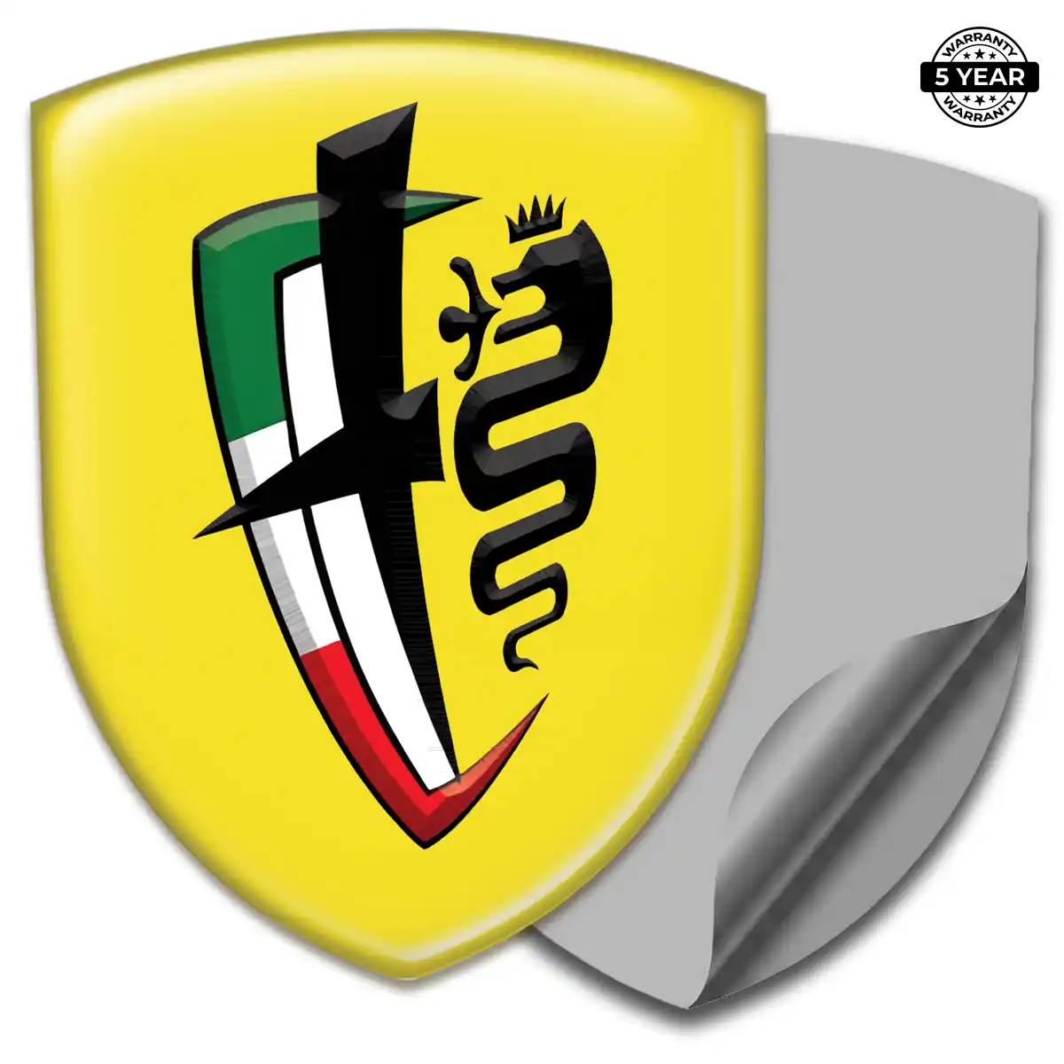 Alfa Romeo Epoxy Domed Sticker Deluxe Edition