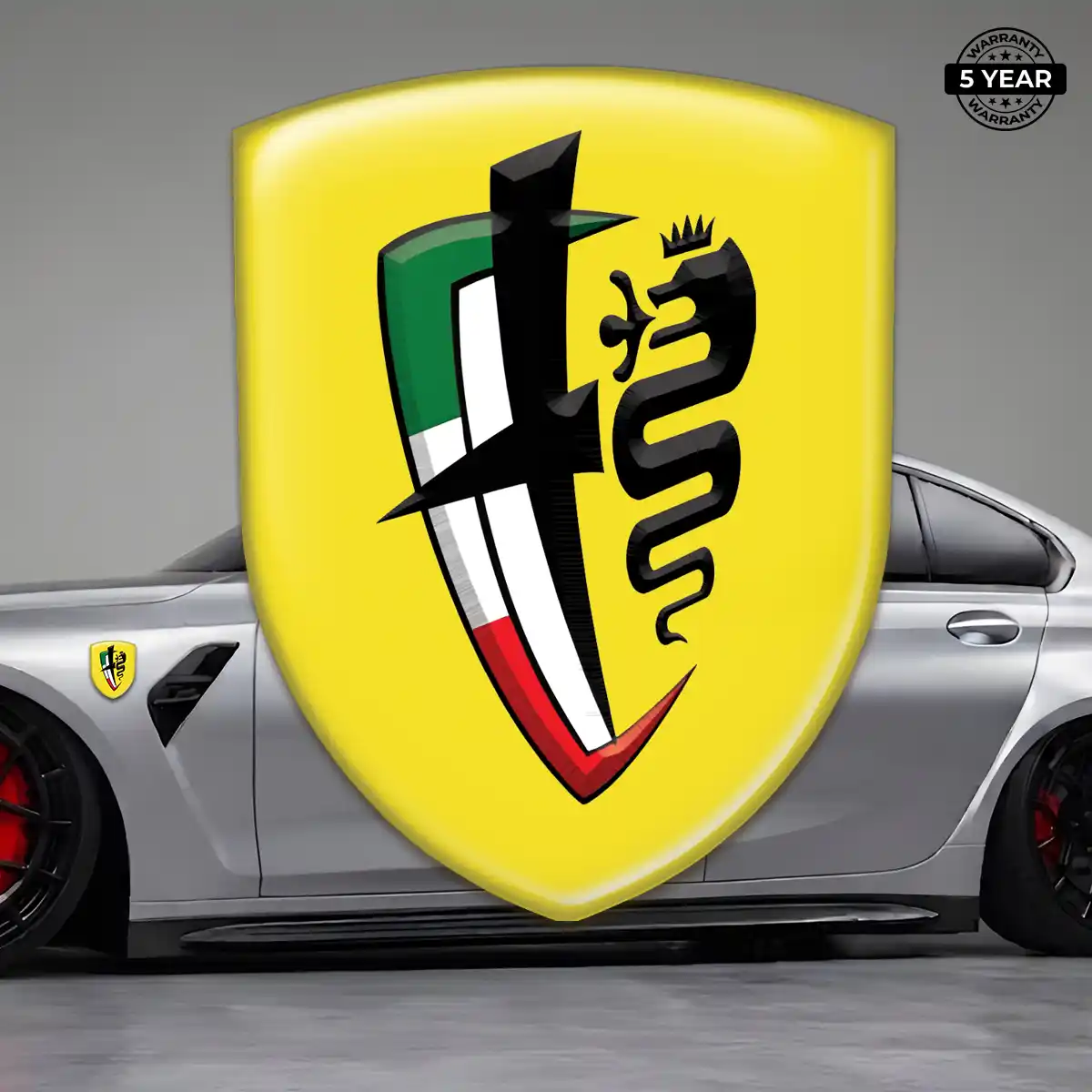 Alfa Romeo Epoxy Domed Sticker Deluxe Edition