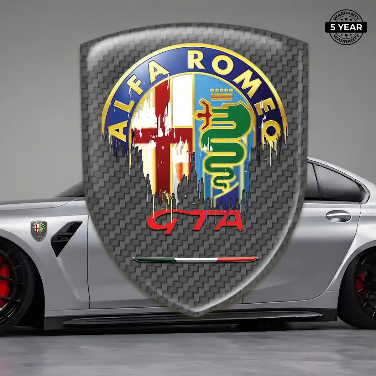 Alfa Romeo Epoxy Domed Sticker Exclusive Series