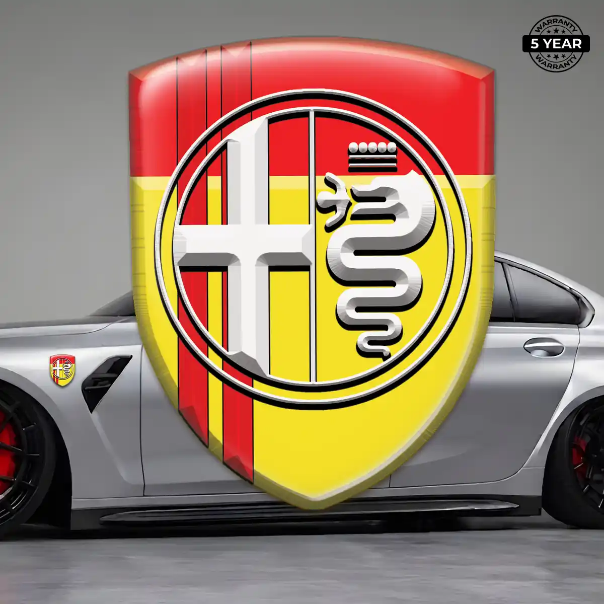 Alfa Romeo Epoxy Domed Sticker Prestige Line