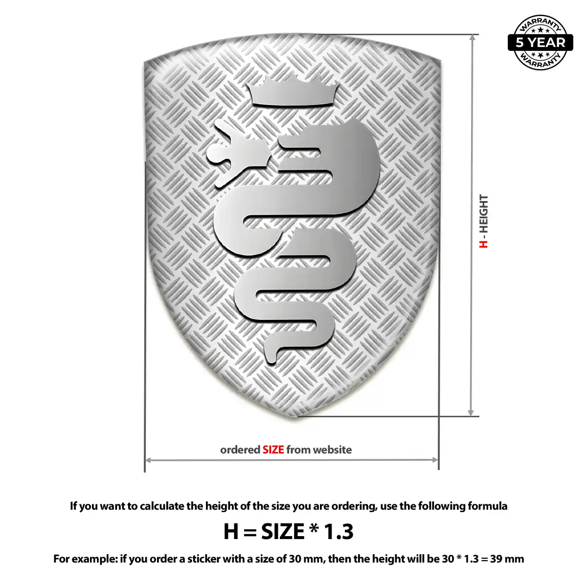 Alfa Romeo Epoxy Domed Sticker Signature Grade