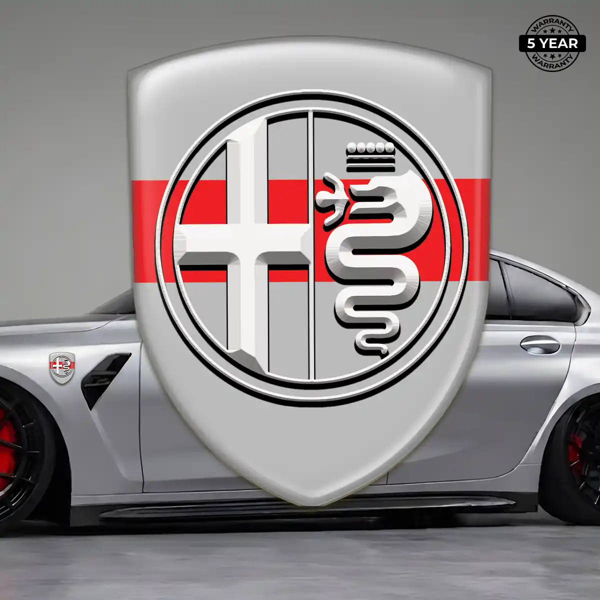 Alfa Romeo Epoxy Domed Sticker Superior Craft