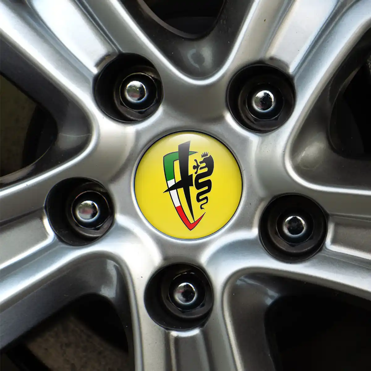 Alfa Romeo Epoxy Sticker Stylish Design