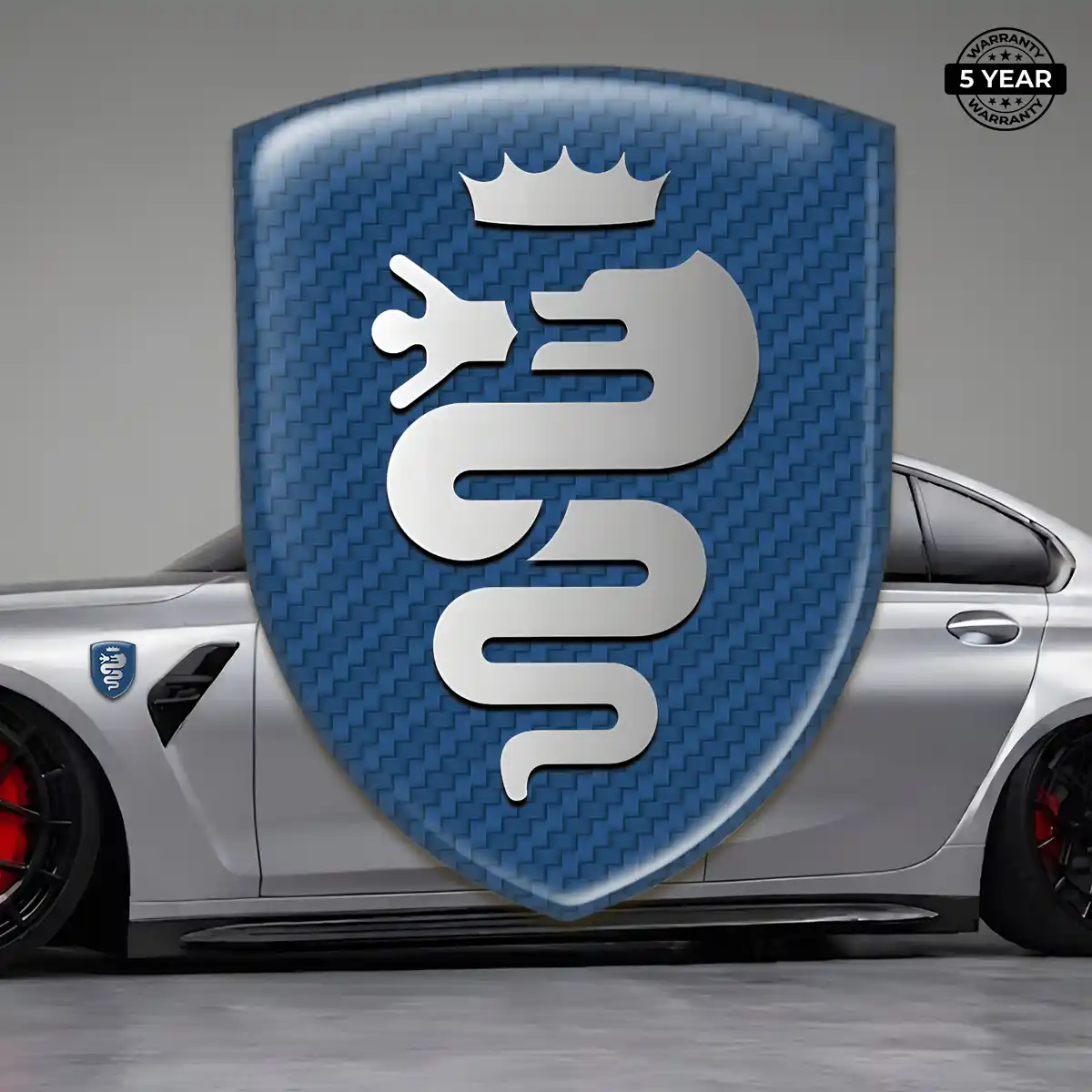 Alfa Romeo Gel Badge Sticker Deluxe Edition
