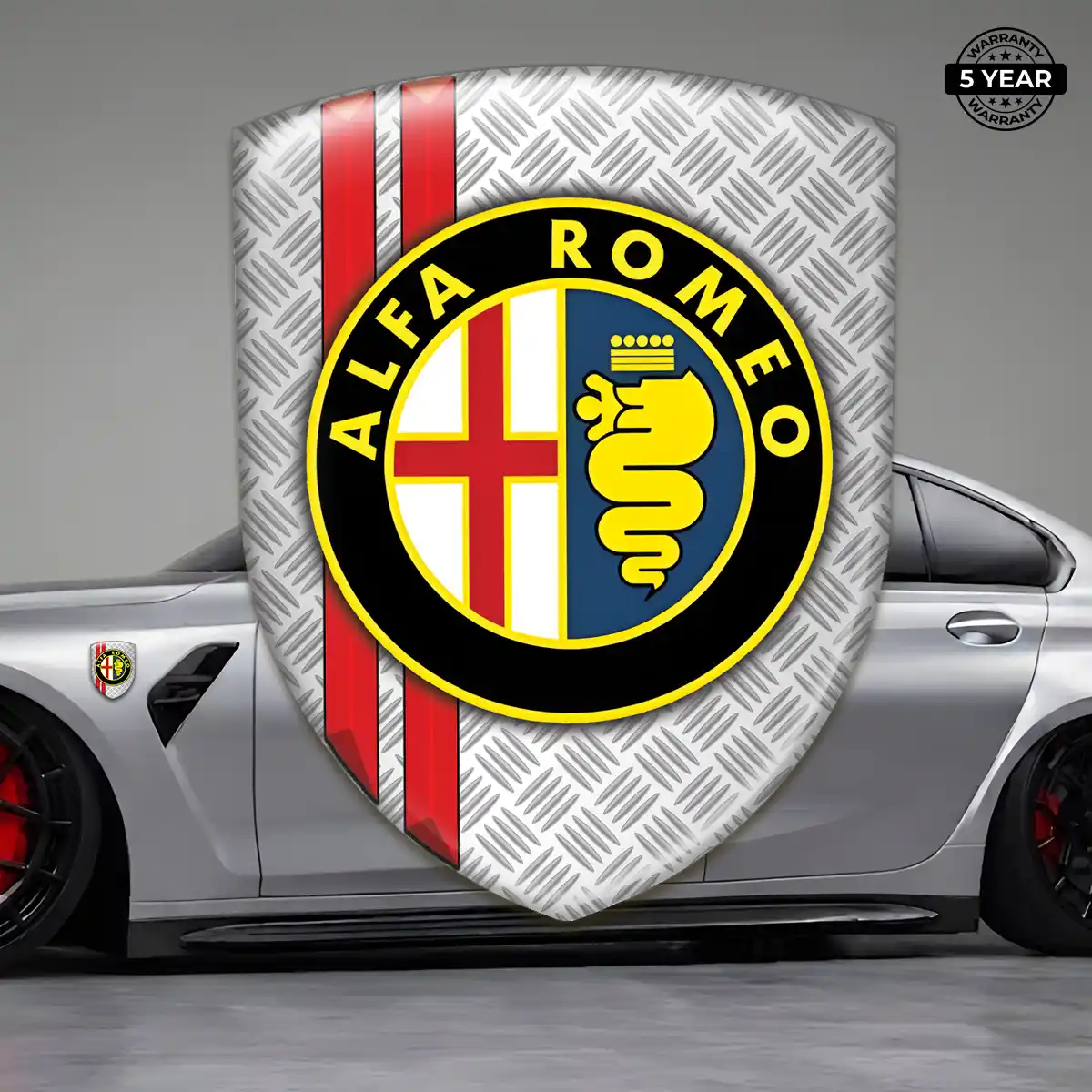 Alfa Romeo Gel Badge Sticker Elite Finish
