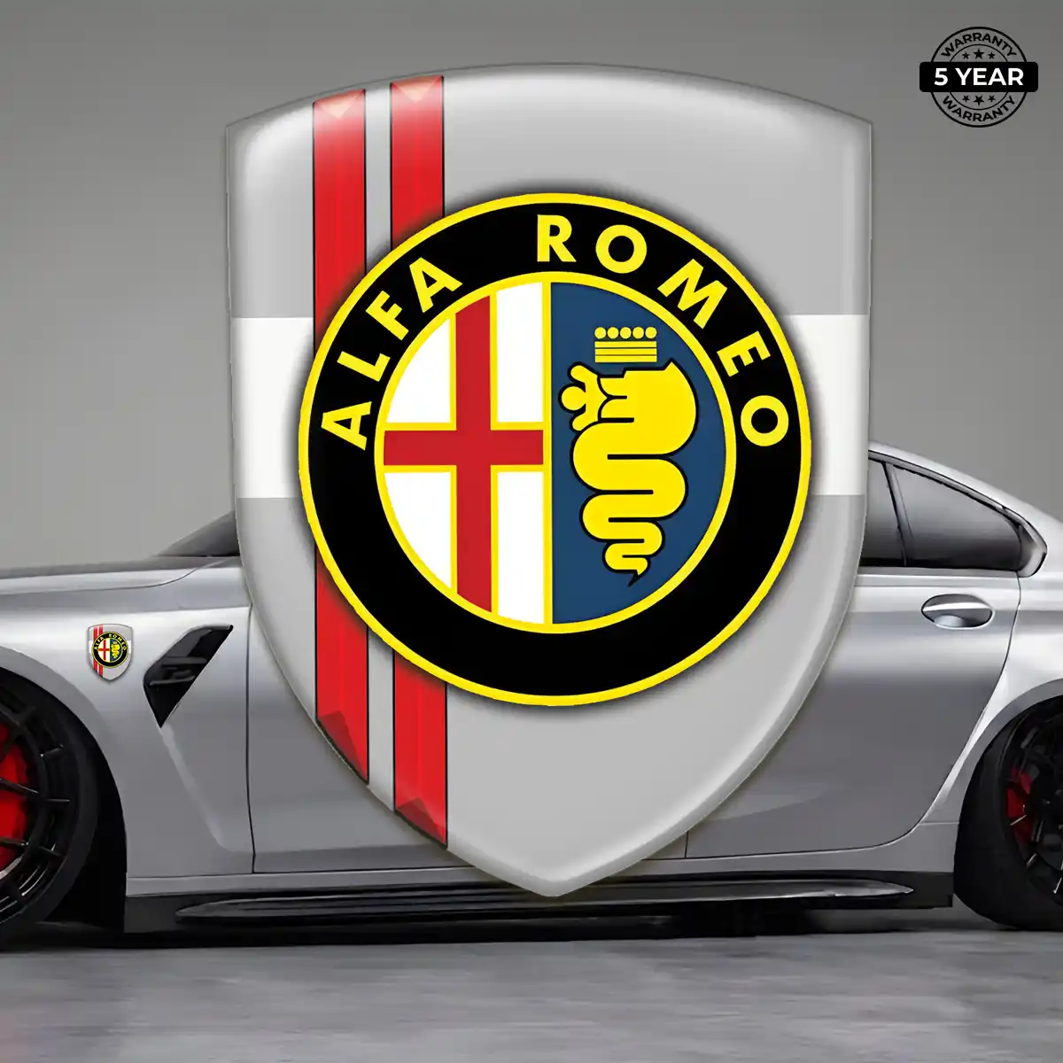 Alfa Romeo Gel Badge Sticker Superior Craft