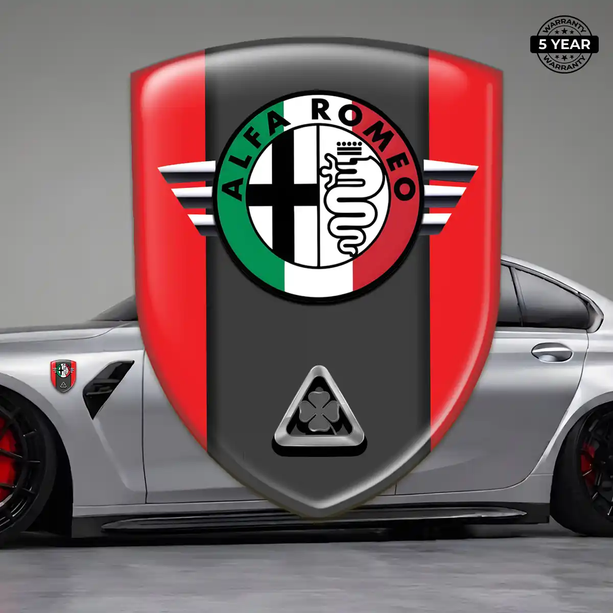 Alfa Romeo Gel Emblem Sticker Deluxe Edition