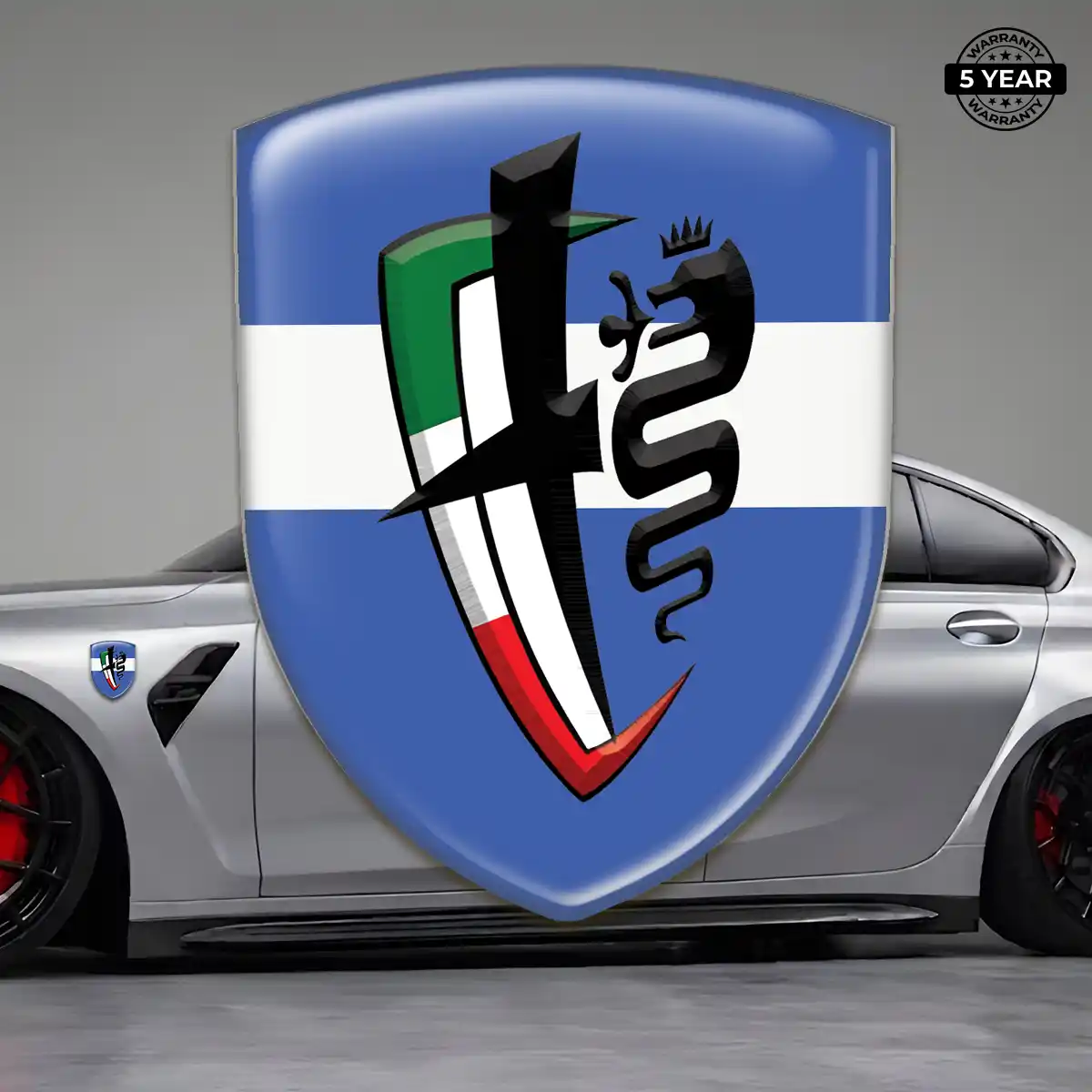 Alfa Romeo Gel Emblem Sticker Elite Finish