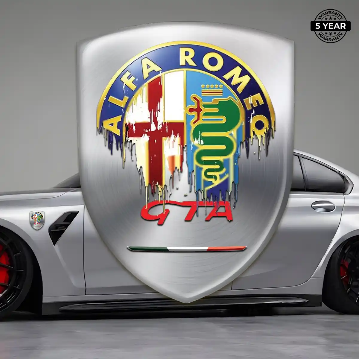 Alfa Romeo Gel Emblem Sticker Prestige Line