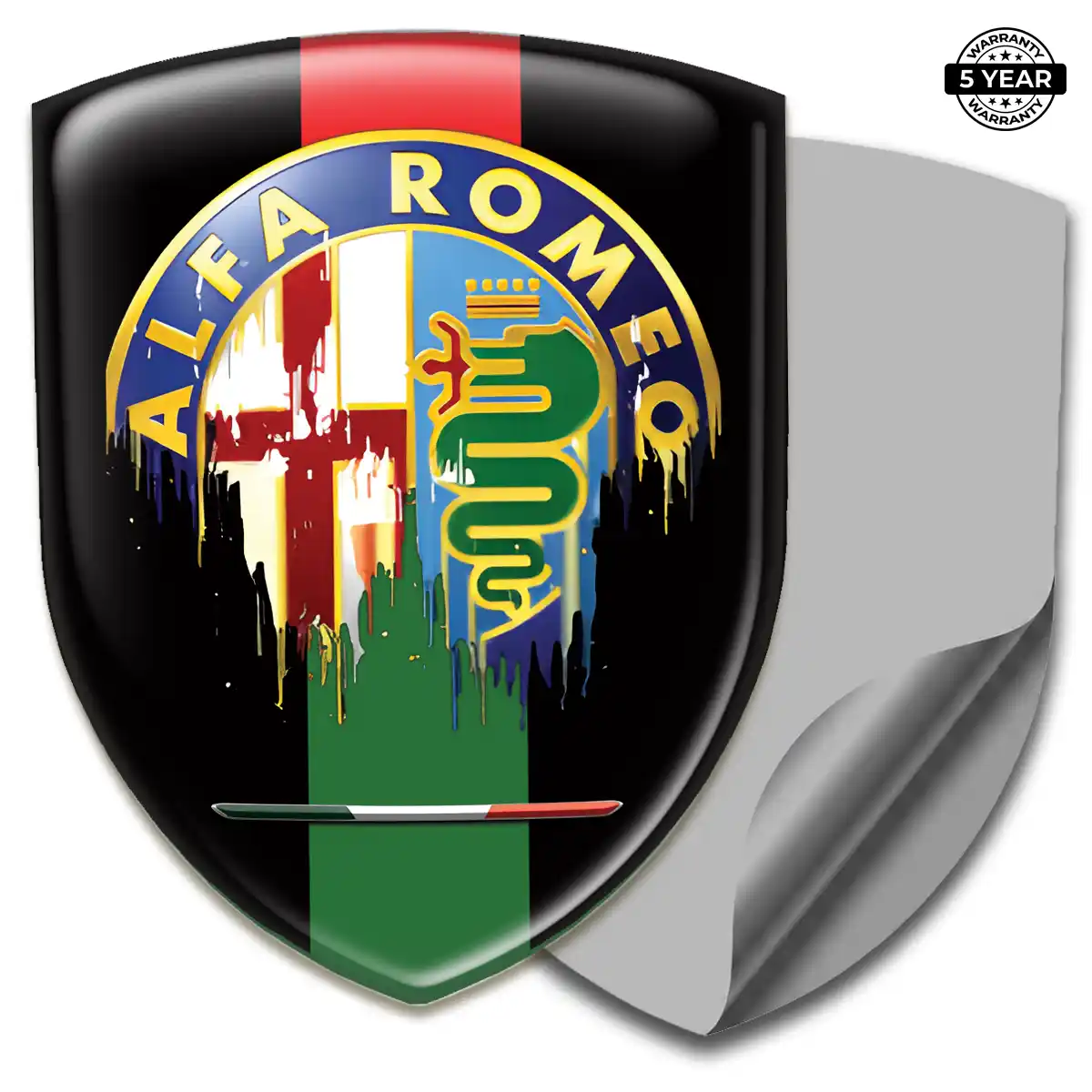 Alfa Romeo Gel Emblem Sticker Prime Quality