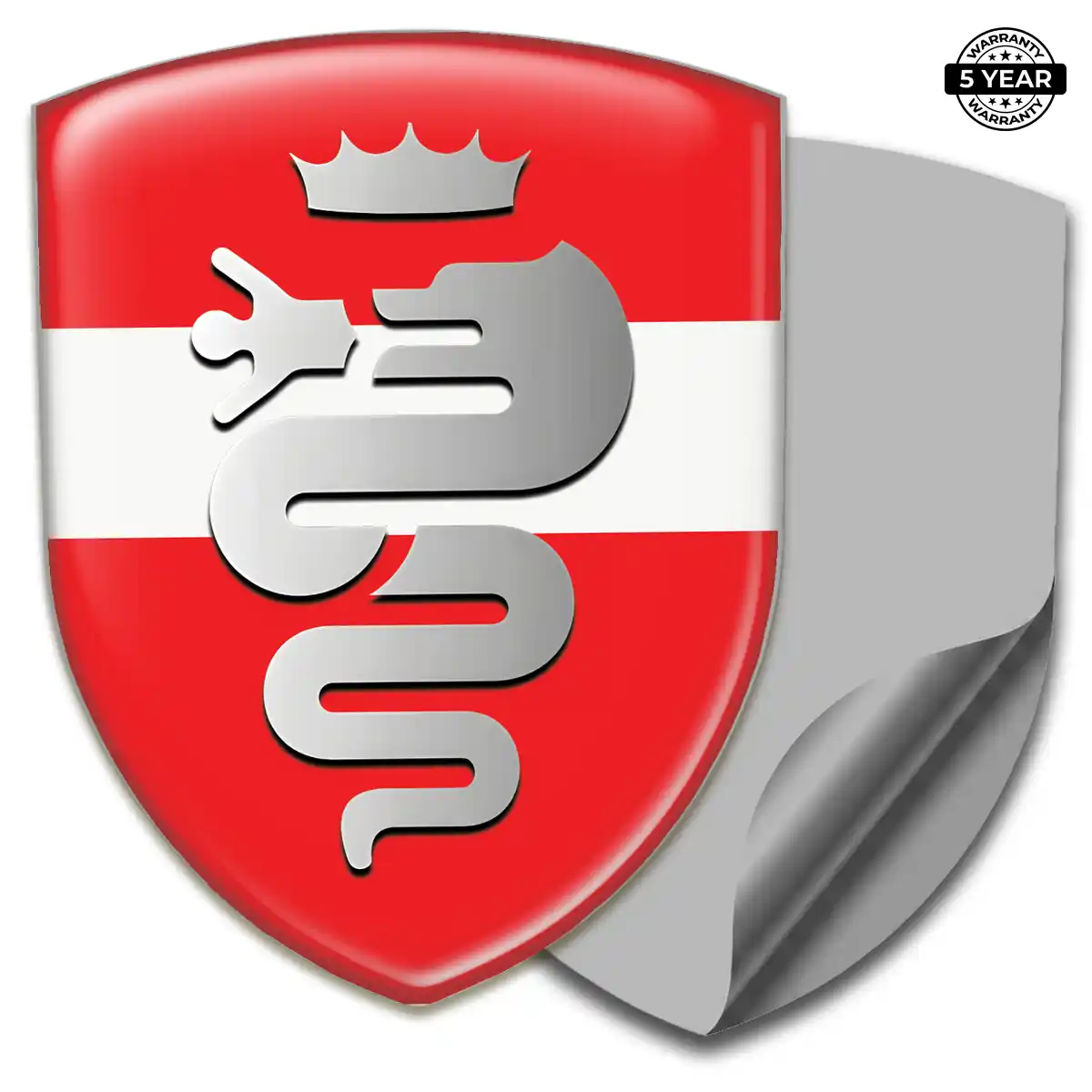 Alfa Romeo Gel Emblem Sticker Superior Craft