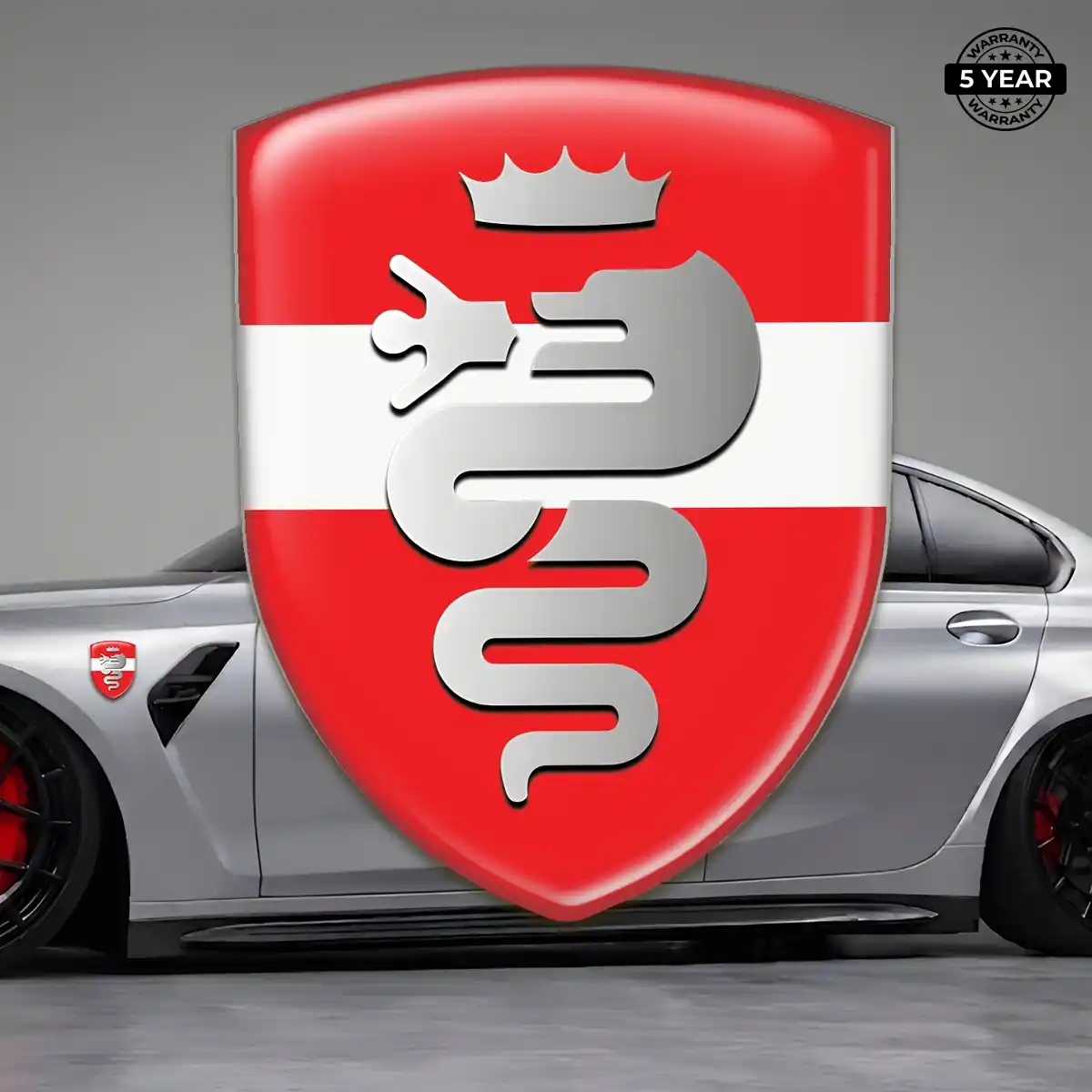 Alfa Romeo Gel Emblem Sticker Superior Craft