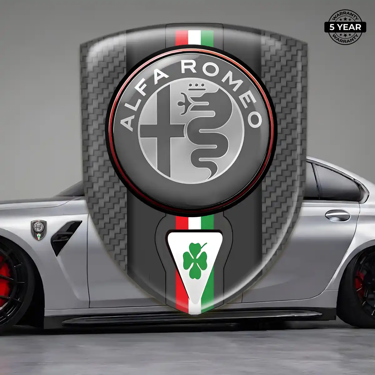 Alfa Romeo Logo Badge Elite Finish