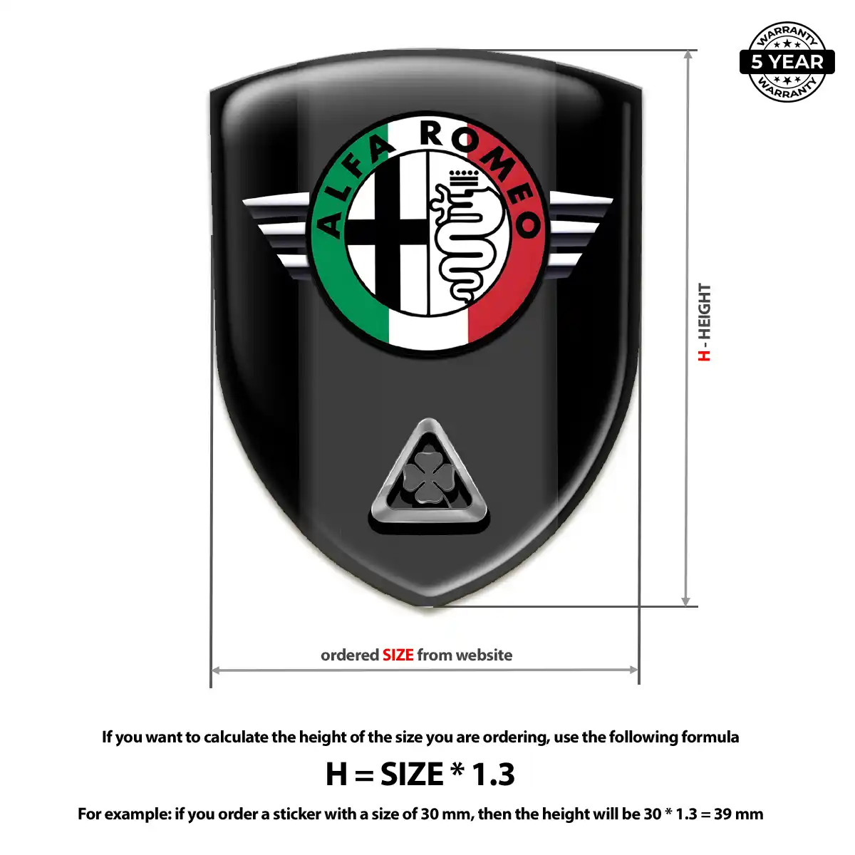 Alfa Romeo Logo Badge Prime Quality