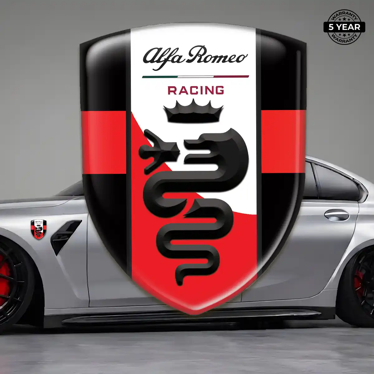 Alfa Romeo Logo Badge Refined Design