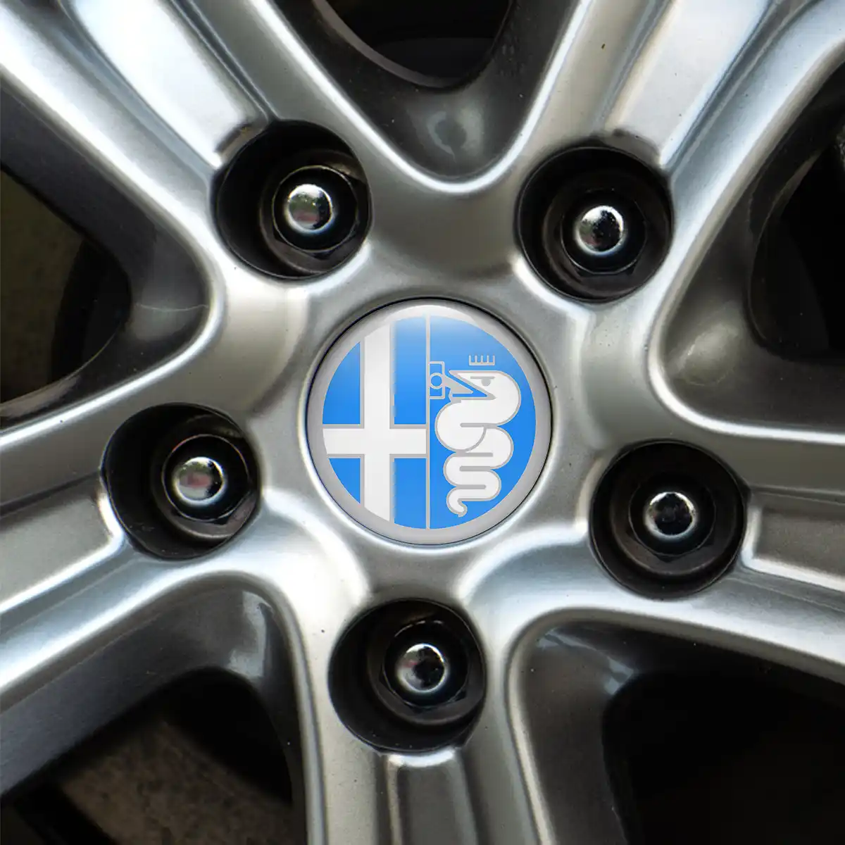 Alfa Romeo Logo Emblem Self-Adhesive High Quality
